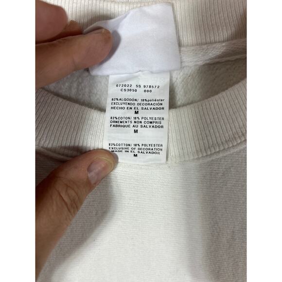 VTG Purdue University Champion Reverse Weave Sweatshirt Med White Boilermakers - Picture 6 of 9